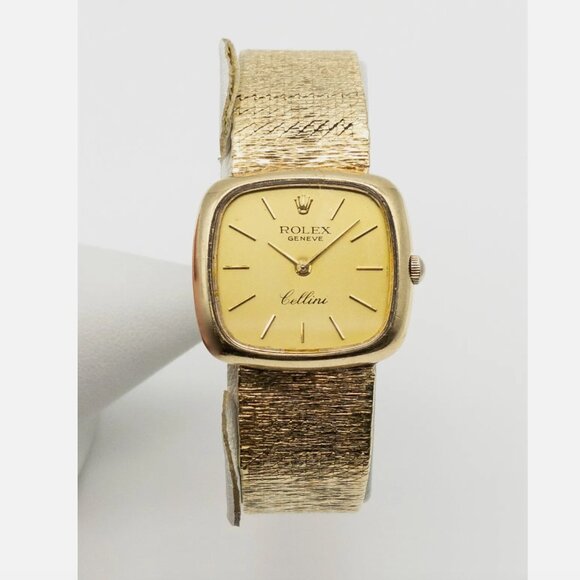 Rolex Accessories - Rare Rolex Cellini 14k Italy Stamped 30mm Ladies Watch